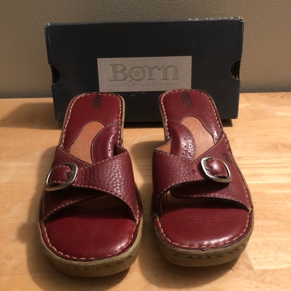 NEW Born leather clogs